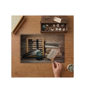 Akabüs ve Tüy- Eki Kutular Tasarımı 240 parça Ahşap Puzzle Ahşap Kutuda MP00274
