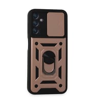 Samsung Galaxy A14 4g Kılıf Pars Lens Yüzüklü Silikon - Rose Gold