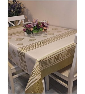 Pvc Muşamba - Desenli Silinebilir Masa Örtüsü (140 x 160)