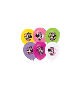 Mınnıe Baskılı 12" Pastel Renk Balon