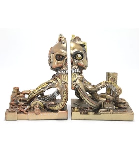 Steampunk Polyester Ahtapot Kitap Stoperi