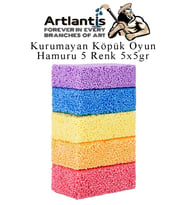 Köpük Hamur 5 Renk 5 Gr 1 Paket Kurumayan Köpük Oyun Hamuru Hafif Yumuşak Hamur Okul Öncesi Anasınıfı Kreş Etkinlikleri (Çok Renkli)