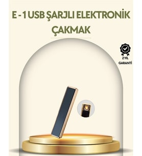 USB Şarjlı Alevsiz Elektronik Çakmak – Rüzgara Dayanıklı Gazsız Güvenli Kullanım