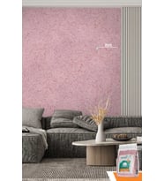 VENTRAWALL Isı Ve Ses Yalıtımlı Sürülen Duvar Kağıdı  %100 Pamuk Kırmız B04- 1,5 Kg5m²