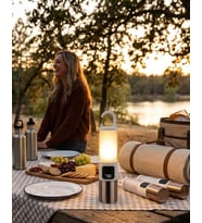 Outdoor Kamp Feneri USB Şarjlı Yüksek Parlaklık Güç Ekranlı LED Aydınlatma
