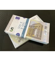 100 ADET YENİ 5 EURO GEÇERSİZ EĞLENCE OYUN ŞAKA  DÜĞÜN PARASI