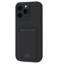 iPhone 16 Pro Kılıf Kelvin Kartvizitli Silikon - Siyah