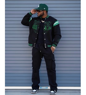 Unisex Oversize Limited Edition Homme Bomber Kolej Ceket