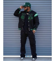 Unisex Oversize Limited Edition Homme Bomber Kolej Ceket