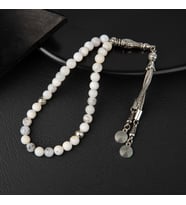 Süt Opal Doğal Taş Tesbih 33lük - 6mm (Çok Renkli)