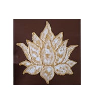 Tablo dekoratif kabartma lotus elyapımı