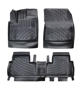 Rizline 3D Oto Paspas Siyah Renk Peugeot Rifter Skypack Paket 2019 - 2023 ile uyumlu