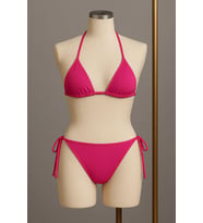 Northcity Kadın Fuşya Yandan Bağlamalı Bikini Mayo Takımı