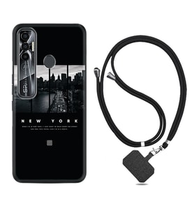 Tecno Spark 6 6 Go 8C 8 Pro 7 7 Pro Kılıf Boyun Askılı Silikon New York 1612