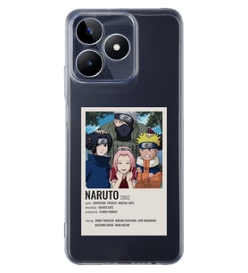Realme C53 Uyumlu Naruto Anime Desenli Şeffaf Telefon Kılıfı