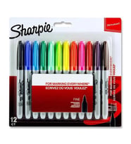 SHARPİE 2065404 PERMANENT MARKER SET FINE 12'Lİ KARIŞIK