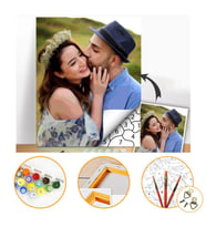 Tale Hobby Kişiye Özel Yapım Sayılarla Boyama Seti Tuvale Gerili 50x65cm
