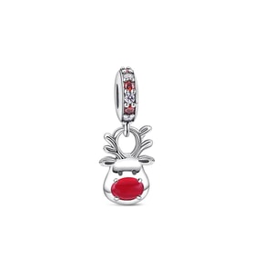 Fubena Kırmızı Burunlu Ren Geyiği Sallantılı Charm