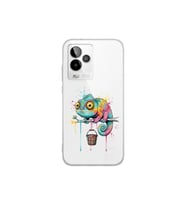 General Mobile GM 24 Pro ile Uyumlu Splash Bukalemun Tasarımlı Şeffaf Silikon Kılıf