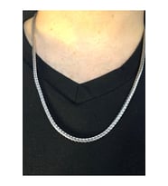 Unisex 2.5mm 60 Cm Çelik Tilki Kuyruğu Beyaz Renk Sevgiliye Eşe Babaya Hediye Kolye