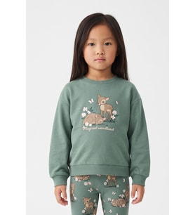 Kız Çocuk Magical Woodland Sweatshirt Yeşil