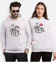 Tshirthane Mrs.Öpücük Mr. Bıyık Sevgili Kombinleri Kapüşonlu Kombini (Tek Ürün Fiyatıdır.)