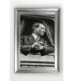 Gümüş Çerçeveli Atatürk Tablo cv842