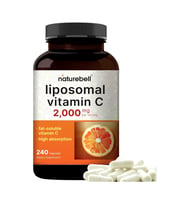 NatureBell Liposomal Vitamin C 2,000mg Per Serving, 240 Capsules (Renksiz)