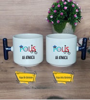 Polis Kupa Bardak T Lacivert Kulplu 10 Nisan Polisler Günü Hediyesi