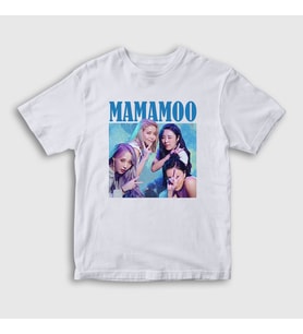 Presmono Unisex Çocuk Beyaz Poster V2 K-Pop Mamamoo T-Shirt 274122tt