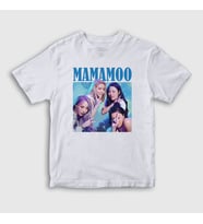 Presmono Unisex Çocuk Beyaz Poster V2 K-Pop Mamamoo T-Shirt 274122tt