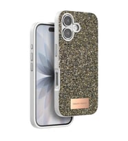 Onegif Apple İphone 17 Bright Simli Kapak - Çöl Titanyum