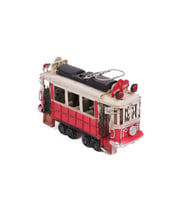 Dekoratif Metal Taksim Tramvay Orta Boy Vintage Biblo Hediyelik