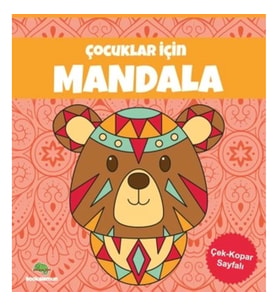 Çocuklar İçin Mandala - Turuncu