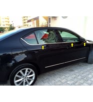 Skoda Octavia A7 Krom Cam Çıtası 6 Parça 2015 Sonrası