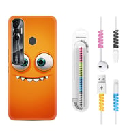 Tecno Spark 6 6 Go 8C 8 Pro 7 7 Pro Kılıf Kablo Koruma Spiral Silikon Dişlek 1615