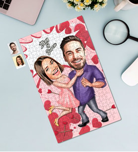 Kişiye Özel 240 Parça Çift Temalı Karikatürlü Puzzle