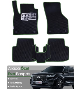 Chery Tiggo 8 Pro EVA Paspas Tam Set – Birebir Uyum,Araca Özel Tasarım,Su Geçirmez,Kolay Montaj