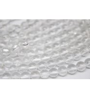 Kristal Kuvars Taşı YARIM Dizi 5mm (18cm uzunluğundadır)