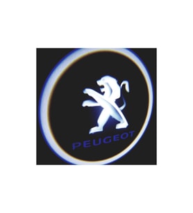 Peugeot Araçlar Için Pilli Yapıştırmalı Kapı Altı Led Logo