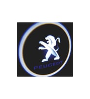 Peugeot Araçlar Için Pilli Yapıştırmalı Kapı Altı Led Logo