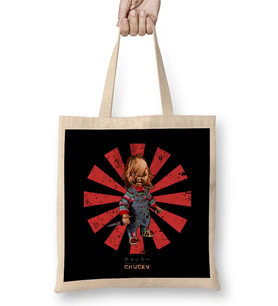 Chucky Retro Japanese Bez Çanta Uzun Saplı