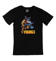 Vikings Kılınç ve Balta Siyah Tişört