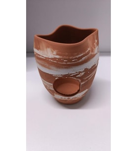 Netx Çömlek Büyük Vatoz Küpü 14x13 Cm Kare Ezik Akvaryum Dekoru