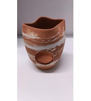 Netx Çömlek Büyük Vatoz Küpü 14x13 Cm Kare Ezik Akvaryum Dekoru