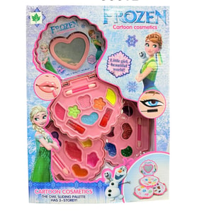 Frozen Karlar Kraliçesi Elsa 3 Bölmeli Makyaj Güzellik seti kız çocukları için
