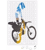 Motocross Motorsiklet Puzzle 240 Parça Yapboz