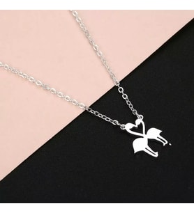 Kişiye Özel 925 Ayar Gümüş Flamingo Kolye