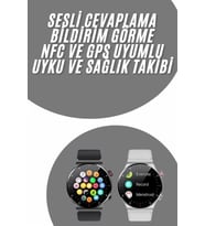 Northcity Akıllı Saat - Uyku ve Sağlık Takibi, NFC ve Bluetooth Bağlantılı Android iOS Uyumlu
