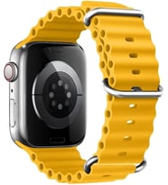 Apple Watch Series 8 41mm için Kordon Aqua Belt Sarı [Watch Series 8 41mm ile Uyumlu Kordon - Sarı]